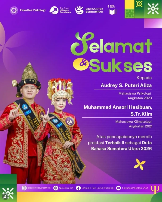 Prestasi Mahasiswa Fakultas Psikologi USU
